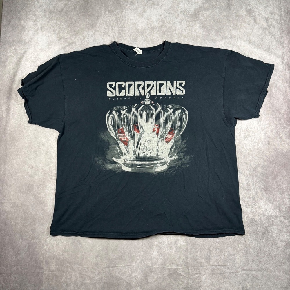 Scorpions Return To Forever 2015 World Tour Graphic T-Shirt Mens 3XL Black